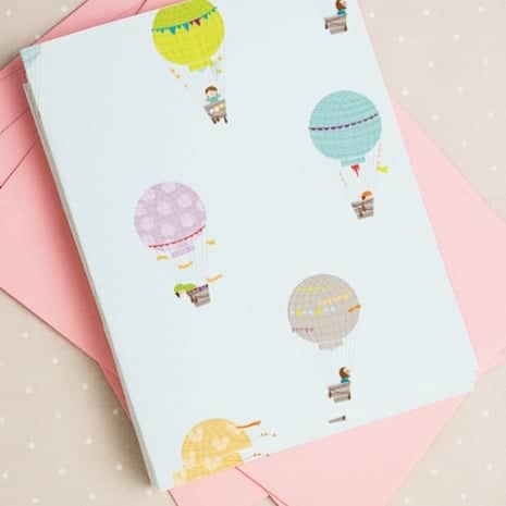 FREEBIE // HOT AIR BALLOON CARD – Oh So Lovely Blog