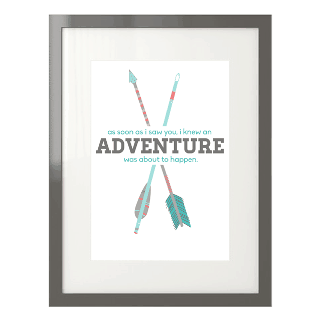 FREEBIES // 8X10 ADVENTURE PRINTABLES (5 COLORS) – Oh So Lovely Blog