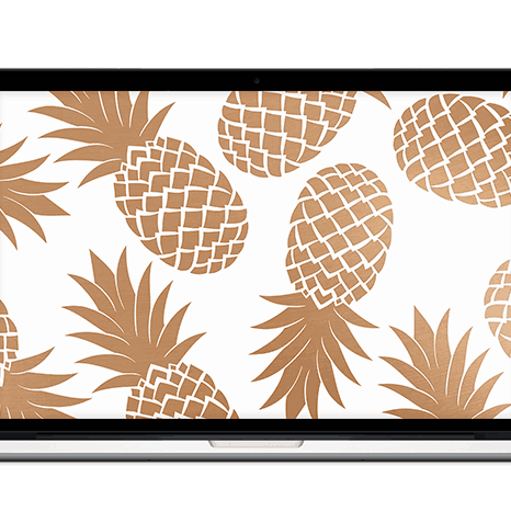 Rose Gold Pineapple Summer Cool Backgrounds