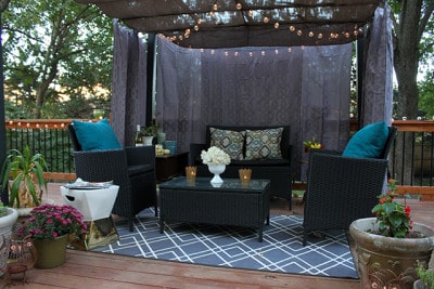 DIY // PAINTED OUTDOOR SEAT CUSHION TUTORIAL, Oh So Lovely Blog
