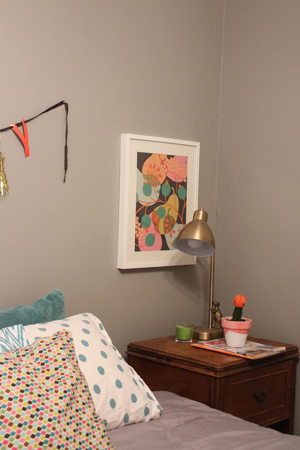 Oh So lovely blog guest room home tour and DIY nightstand update