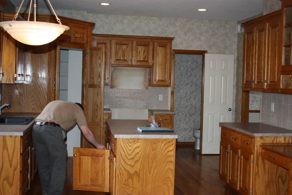 DIY kitchen remodel $500 before photo