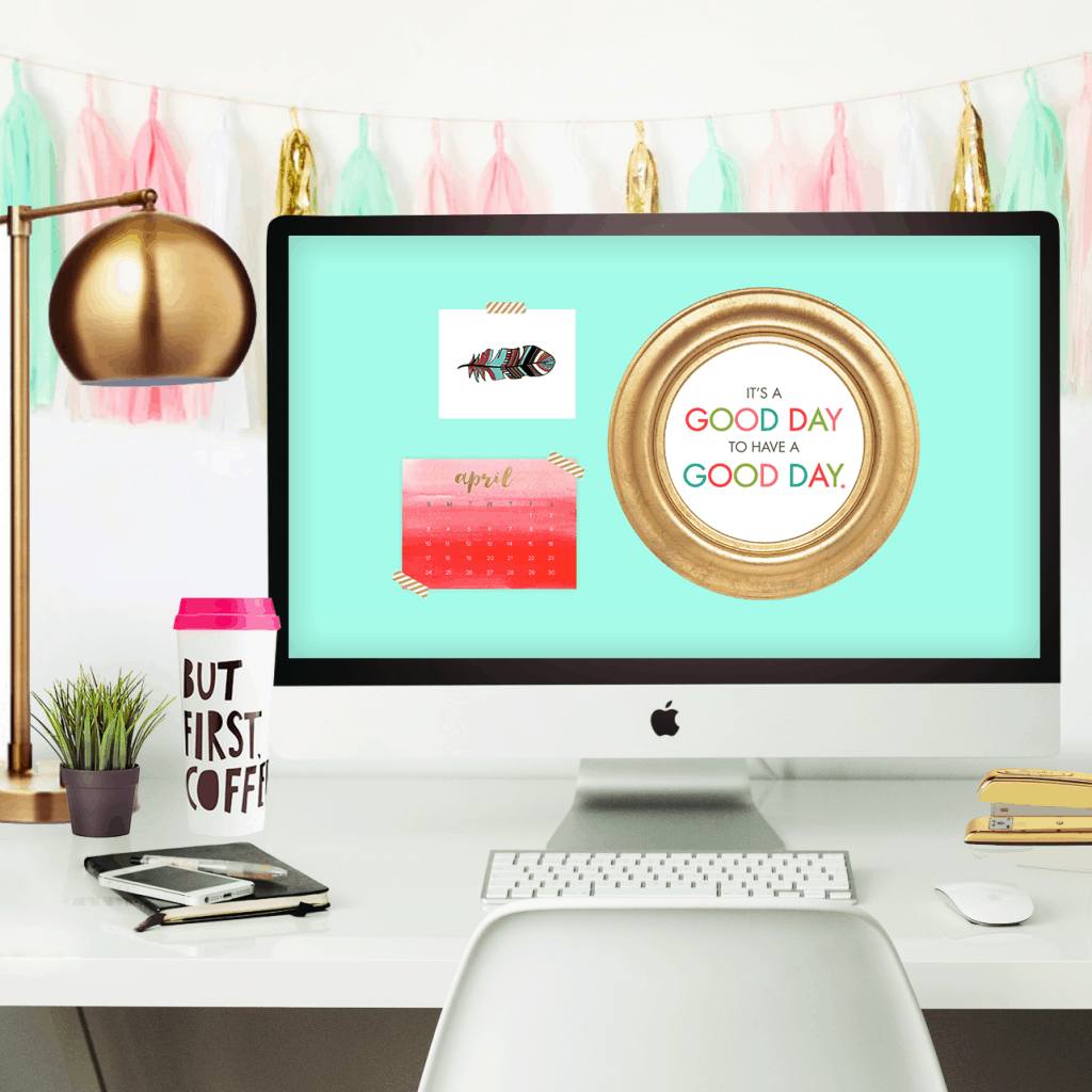 Oh So Lovely Blog is sharing two cute, girly, and free April 2016 calendar desktop wallpapers. 