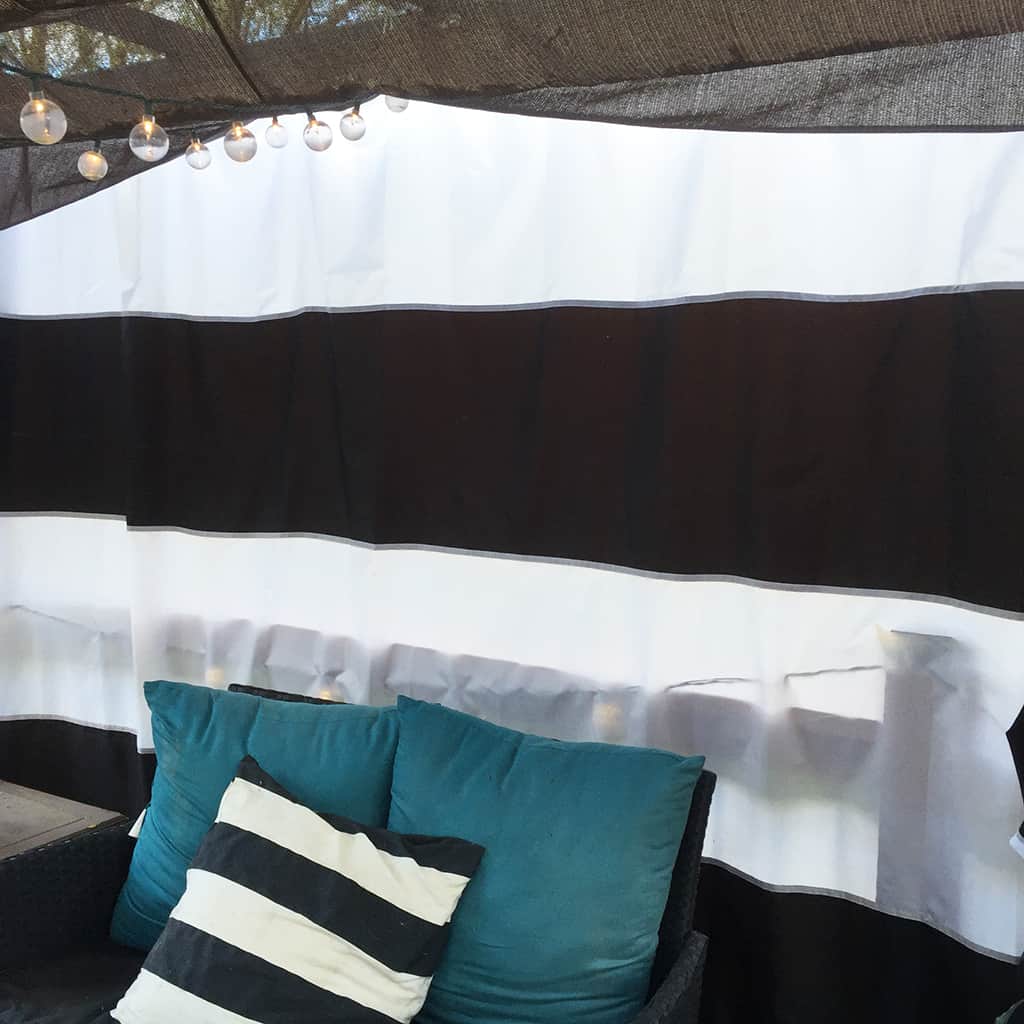 diy cabana updates zip ties