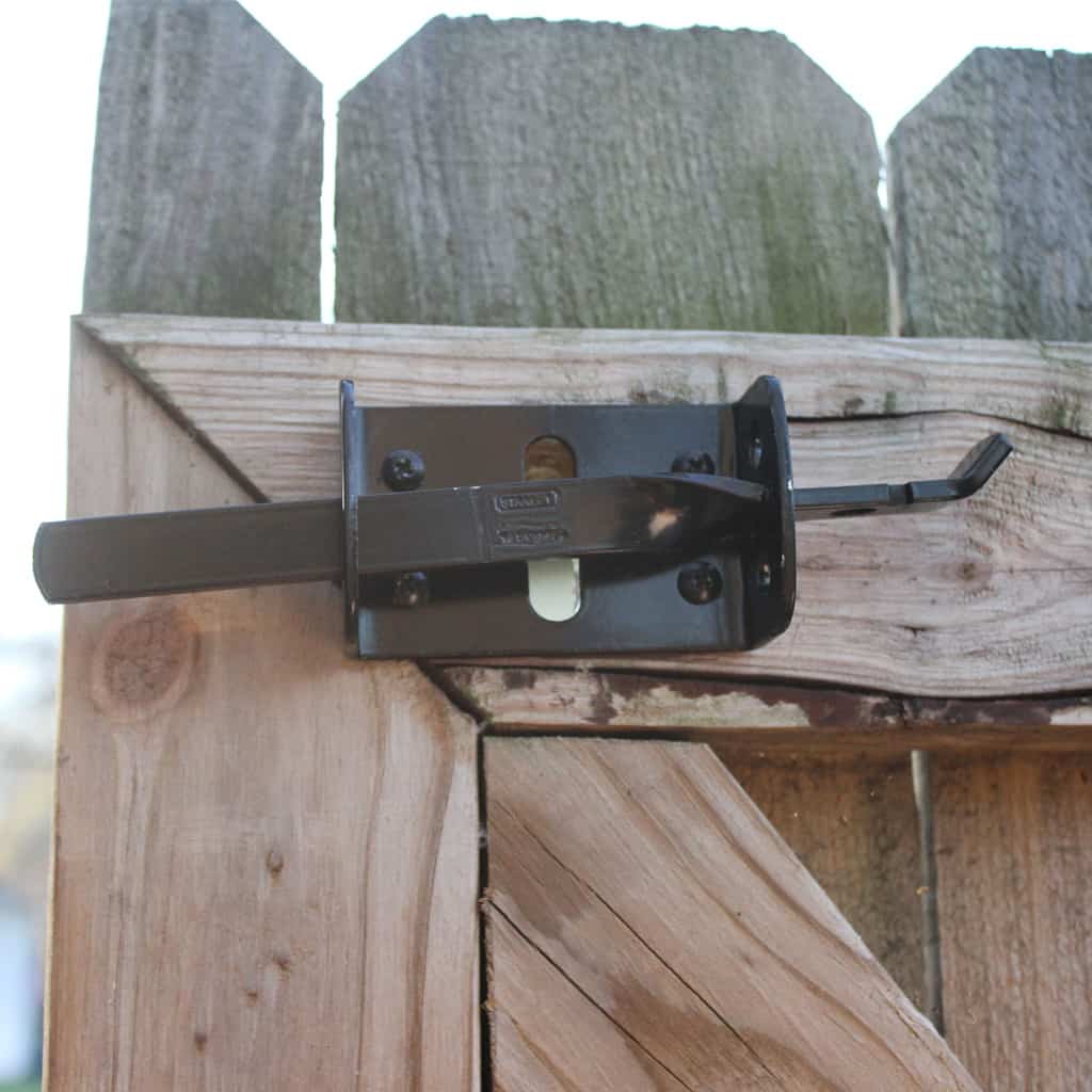 DIY tutorial install National Hardware gate latch + giveaway