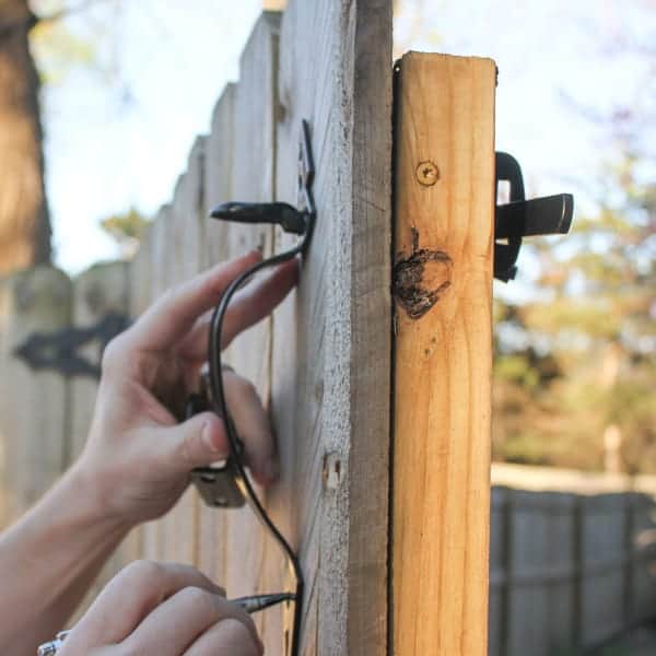 DIY tutorial install National Hardware gate latch + giveaway