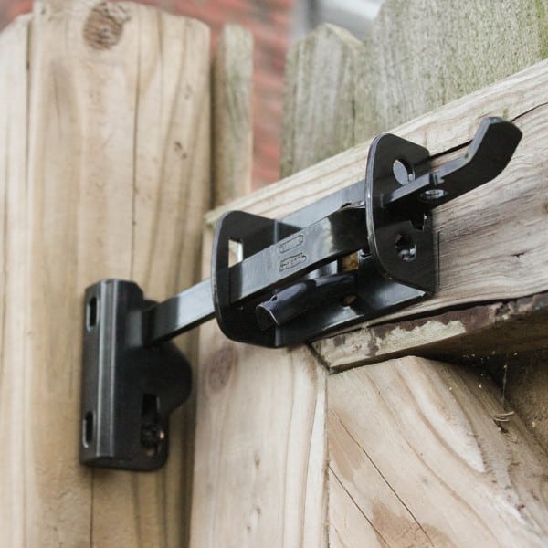DIY tutorial install National Hardware gate latch + giveaway