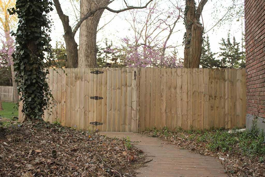 DIY tutorial install National Hardware gate latch + giveaway