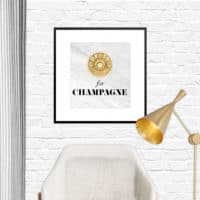 Free "Press for Champagne" printable art print