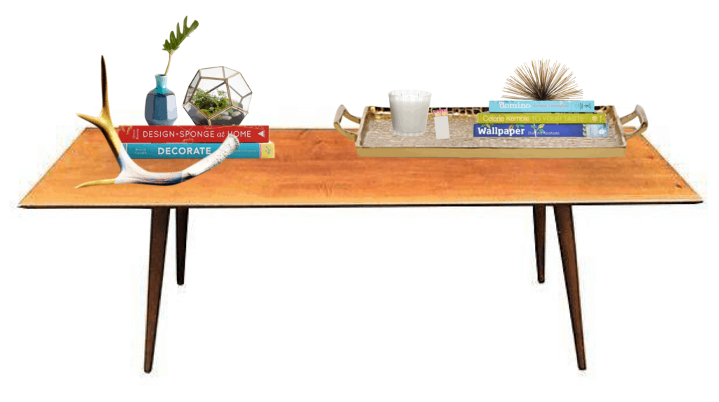 modern eclectic coffee table essentials