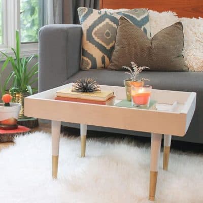 DIY Upcycled Drawer to Coffee Table