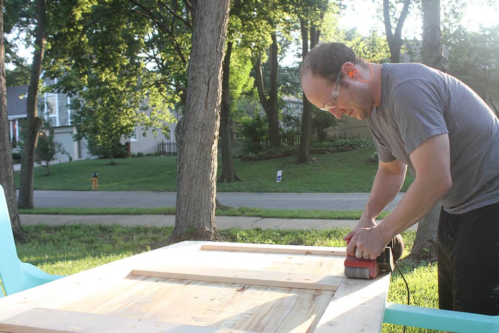 How to build your own DIY sliding barn door tutorial