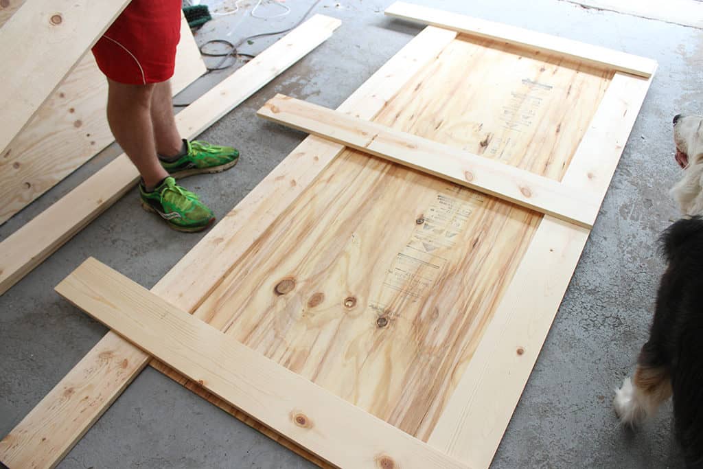 How to build your own DIY sliding barn door tutorial