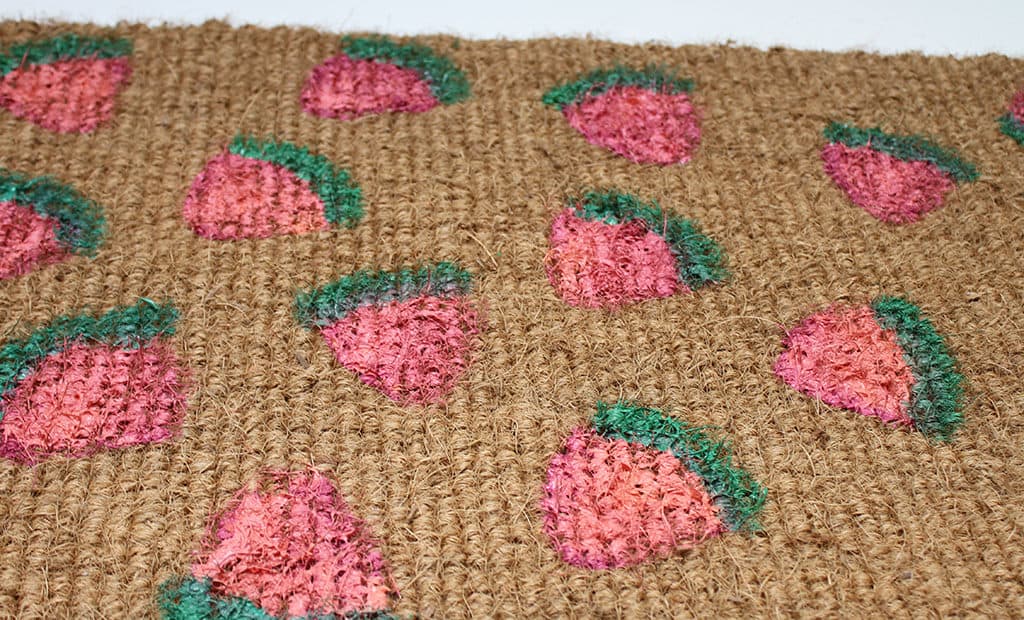 Make cute DIY watermelon door mat