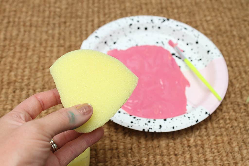 Make cute DIY watermelon door mat