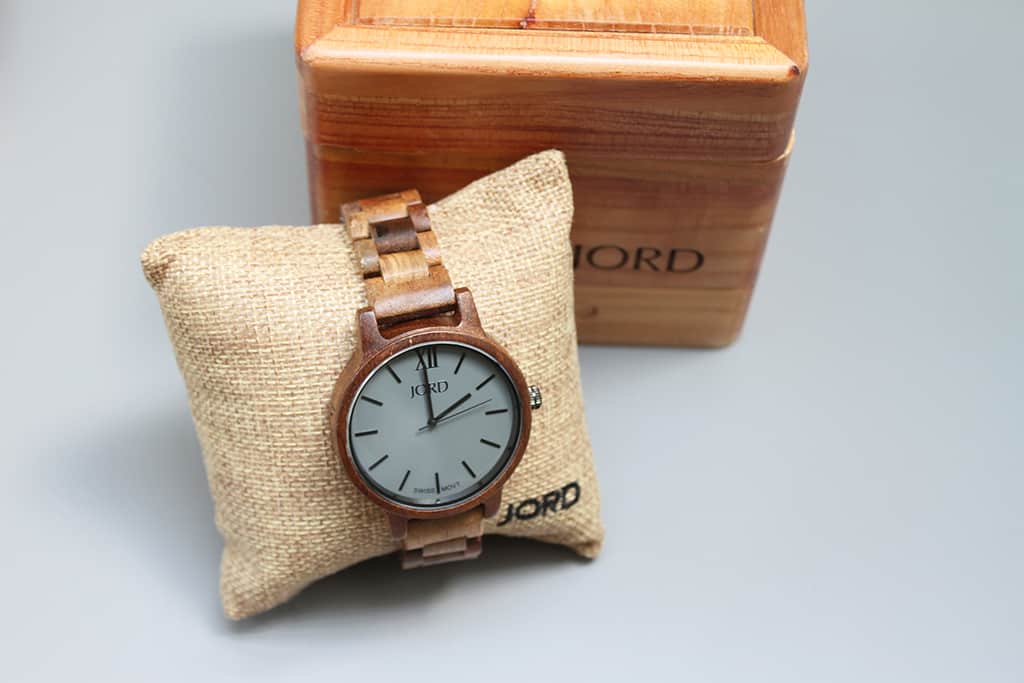 JORD wood watch with ash grey face