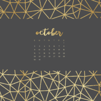 FREE October wallpaper calendars