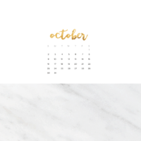 FREE October wallpaper calendars