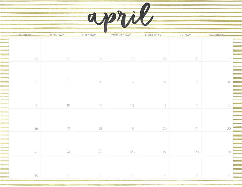 FREE 2017 Printable Calendars