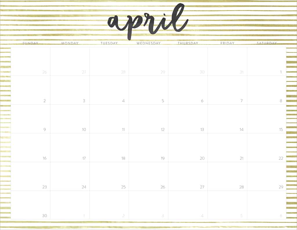 Oh So Lovely FREE 2017 printable calendars - 20+ design options