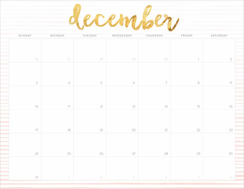 FREE 2017 Printable Calendars