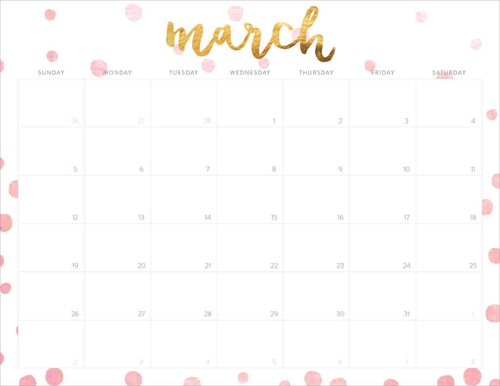 FREE 2017 Printable Calendars