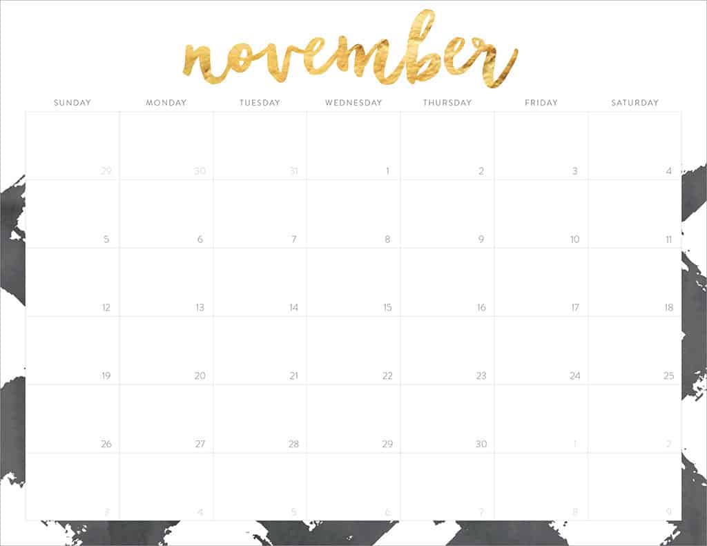 FREE 2017 Printable Calendars