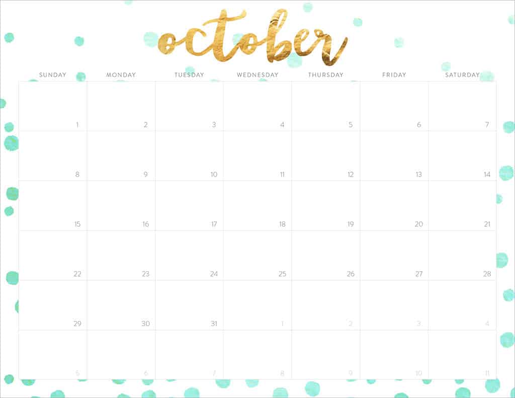 FREE 2017 Printable Calendars