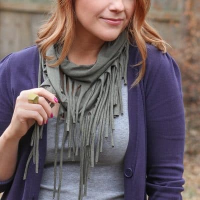 Easy DIY no-sew scarf tutorial