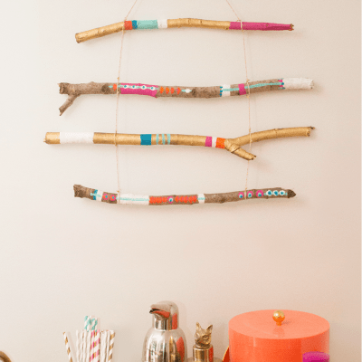 DIY Stick Wall Hanging Tutorial