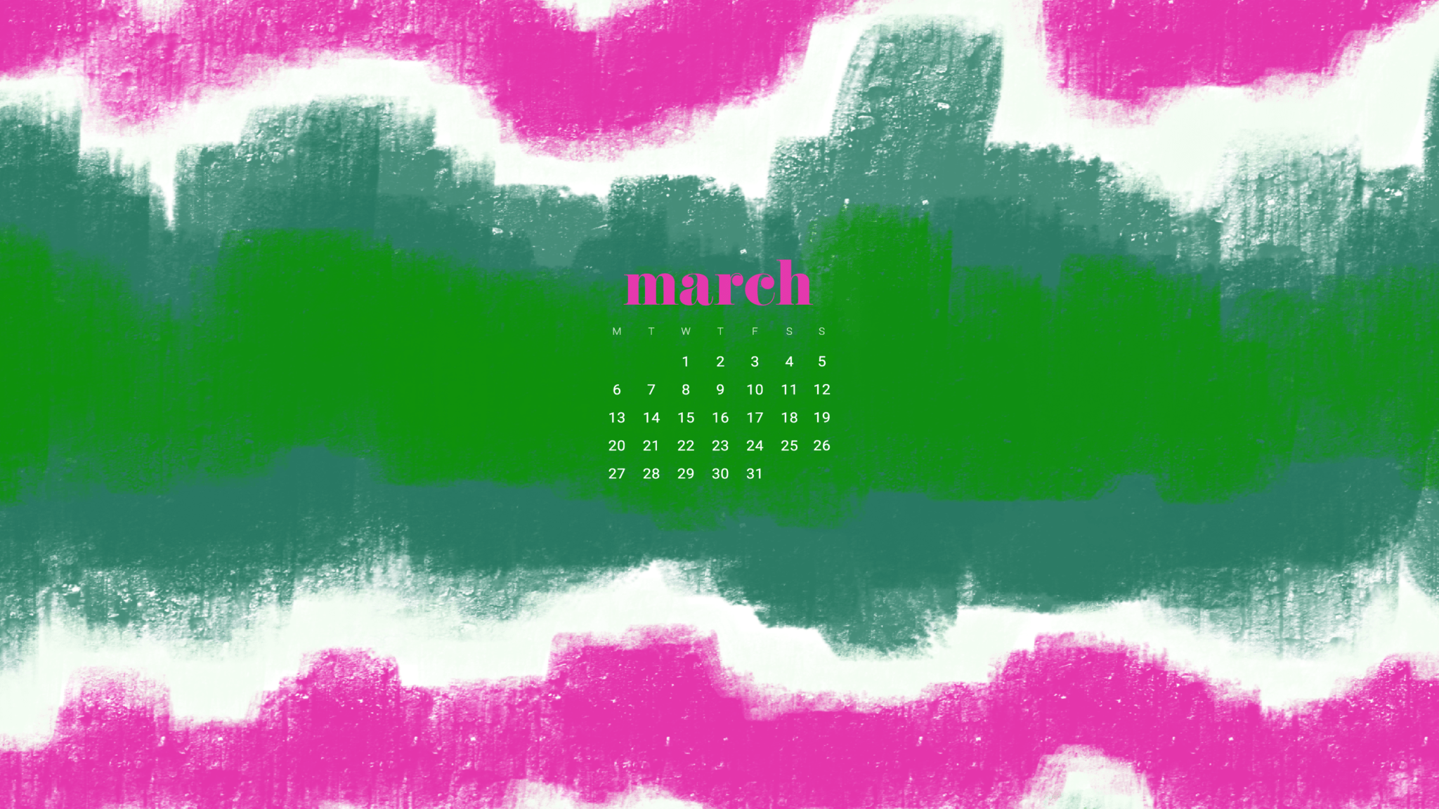 free March 2017 calendar wallpapers