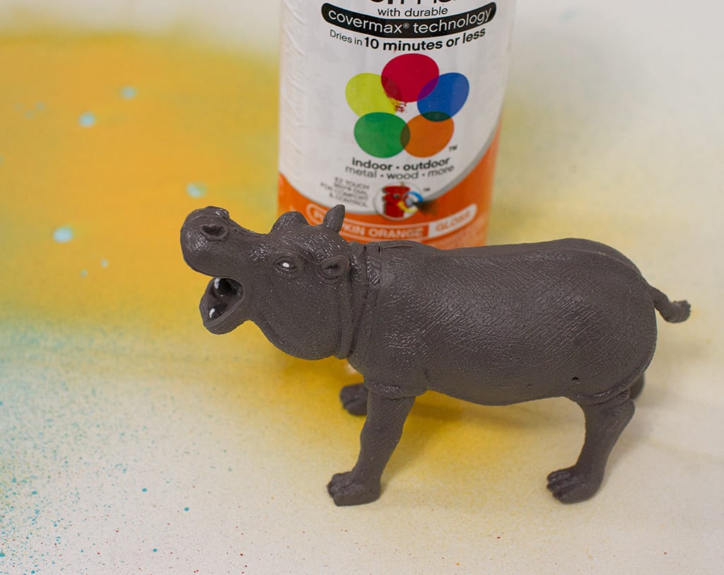 DIY toy animal planter tutorial