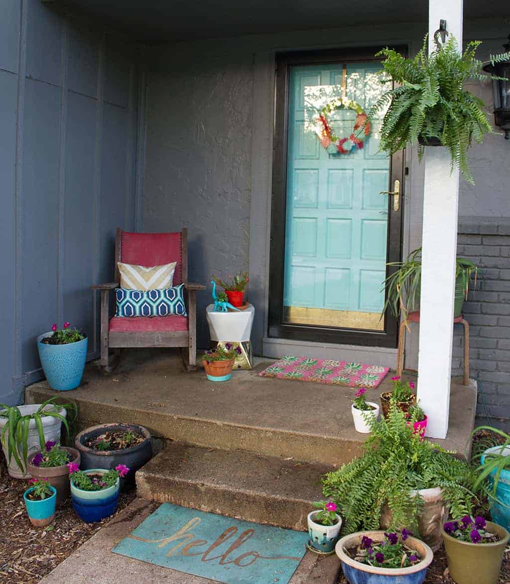 Spring Front Porch Makeover with Larson Doors