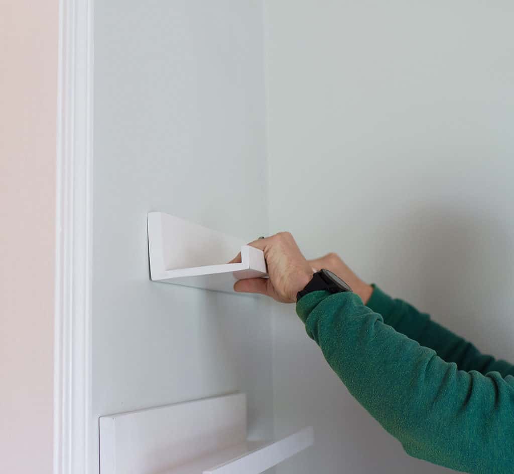 Dining room progress Minted Art Shelves