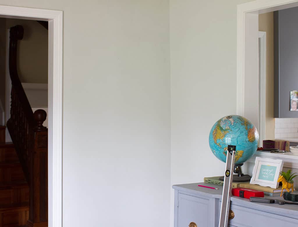 Dining room progress Minted Art Shelves