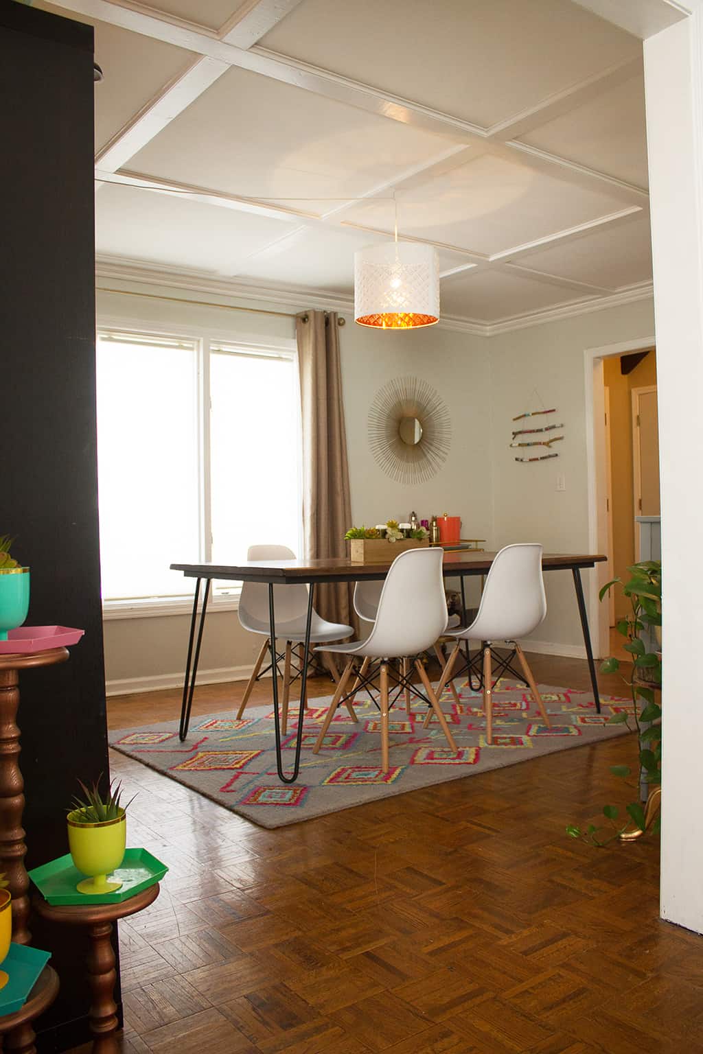 Dining room progress Minted Art Shelves