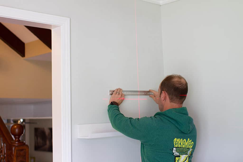 Dining room progress + Minted Art Shelves