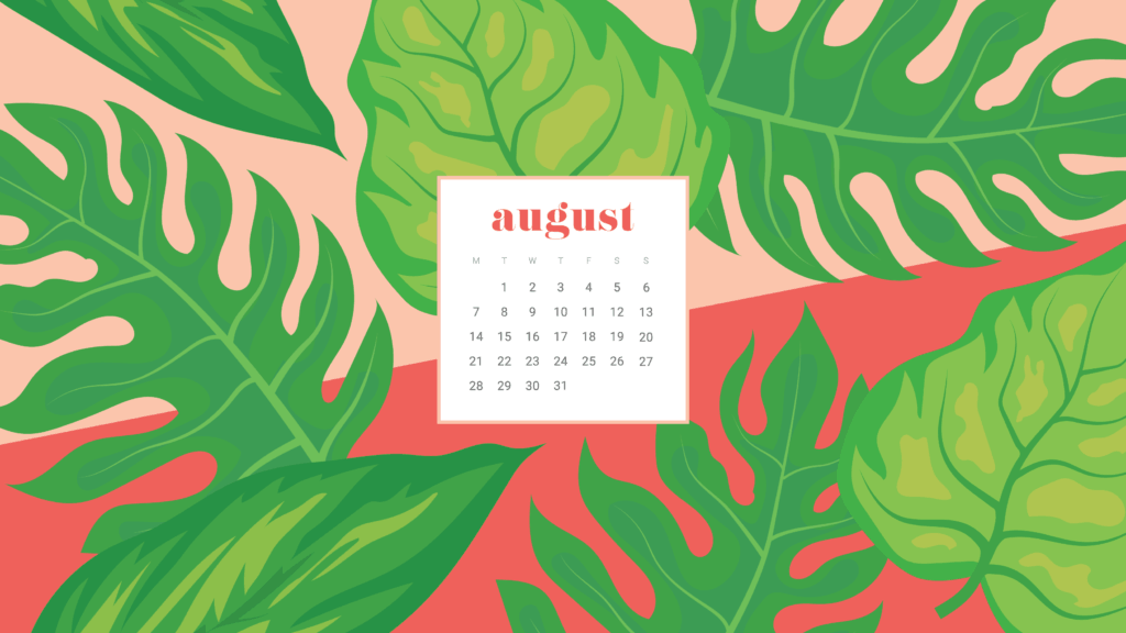 FREE August Calendar Wallpapers