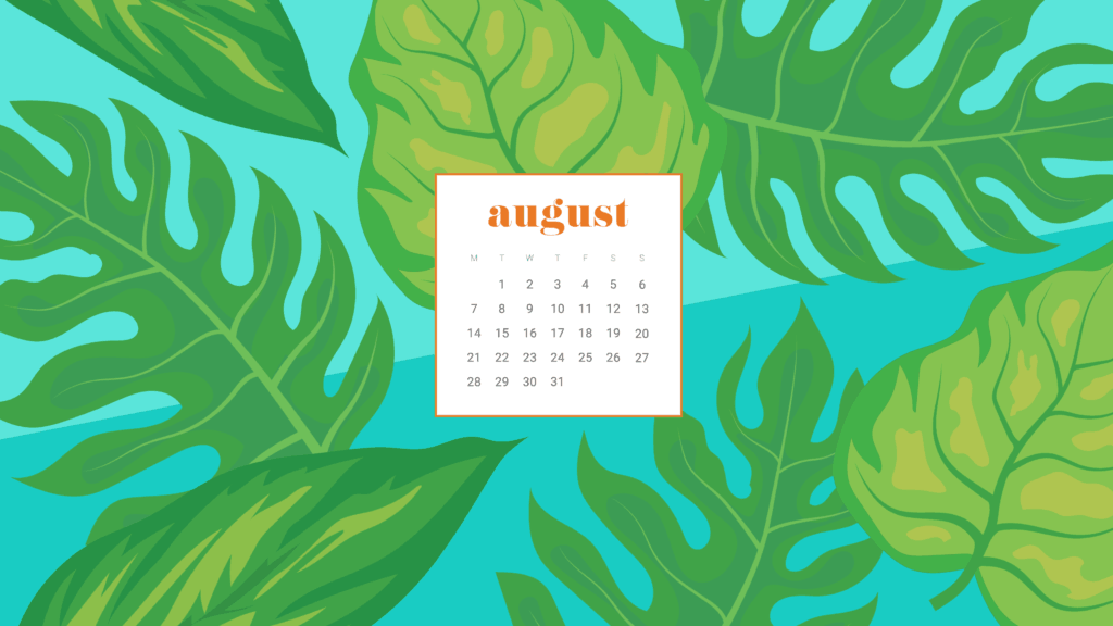 FREE August Calendar Wallpapers