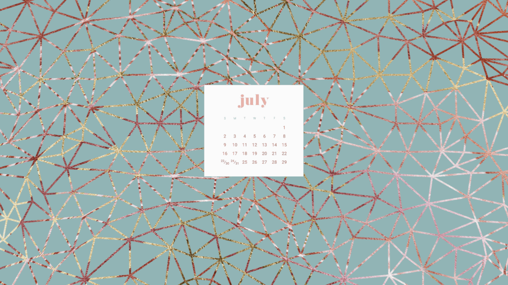 Free July calendar wallpapers