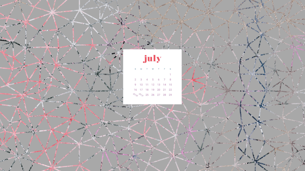 Free July calendar wallpapers