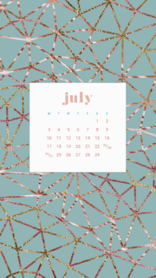 Free July calendar wallpapers