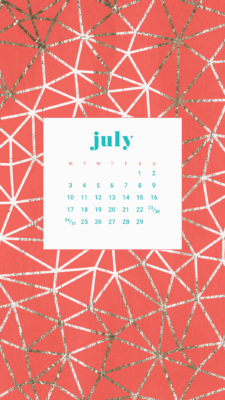 Free July calendar wallpapers