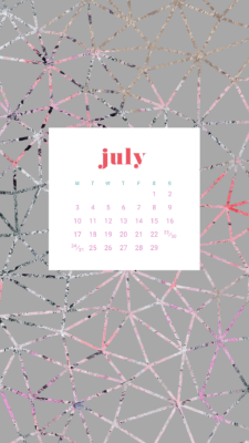 Free July calendar wallpapers