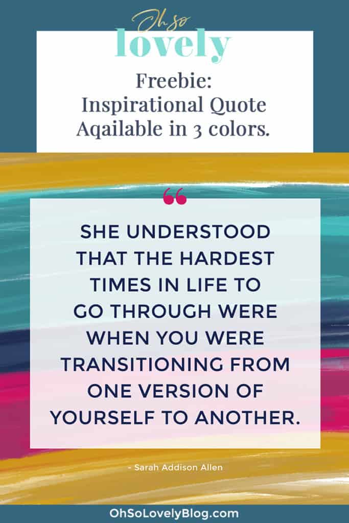 Oh So Lovely Blog shares a colorful and FREE inspirational quote printable. 