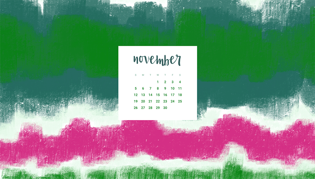 Oh So Lovely Blog shares 8 Free November desktop calendar wallpapers available in both Sunday and Monday start dates for desktop and mobile.