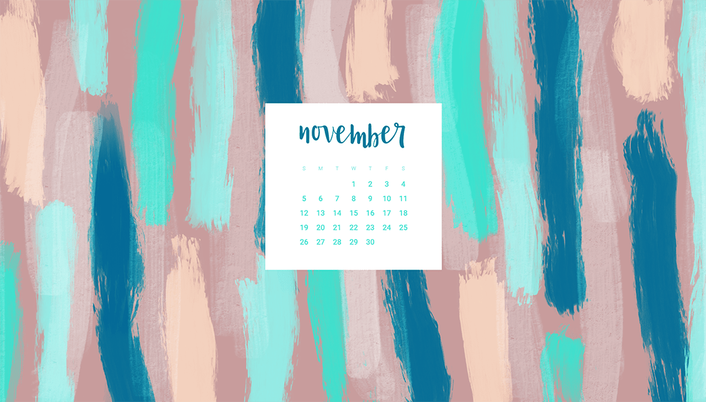 Oh So Lovely Blog shares 8 Free November desktop calendar wallpapers available in both Sunday and Monday start dates for desktop and mobile.