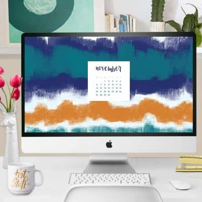 Oh So Lovely Blog shares 8 Free November desktop calendar wallpapers available in both Sunday and Monday start dates for desktop and mobile.