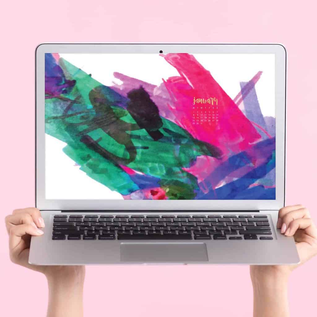 Oh So Lovely Blog shares 4 FREE January 2018 desktop wallpapers in both Sunday and Monday starts and mobile or desktop. Download yours today!