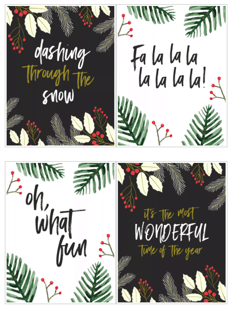 FREEBIES  //  HOLIDAY PRINTABLES AND SHAREABLES, Oh So Lovely Blog